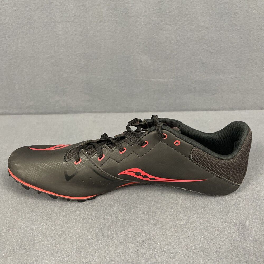 Saucony Mens Track Spike Shoes 10.5 Running Black Track Field Sprinting - Picture 9 of 14